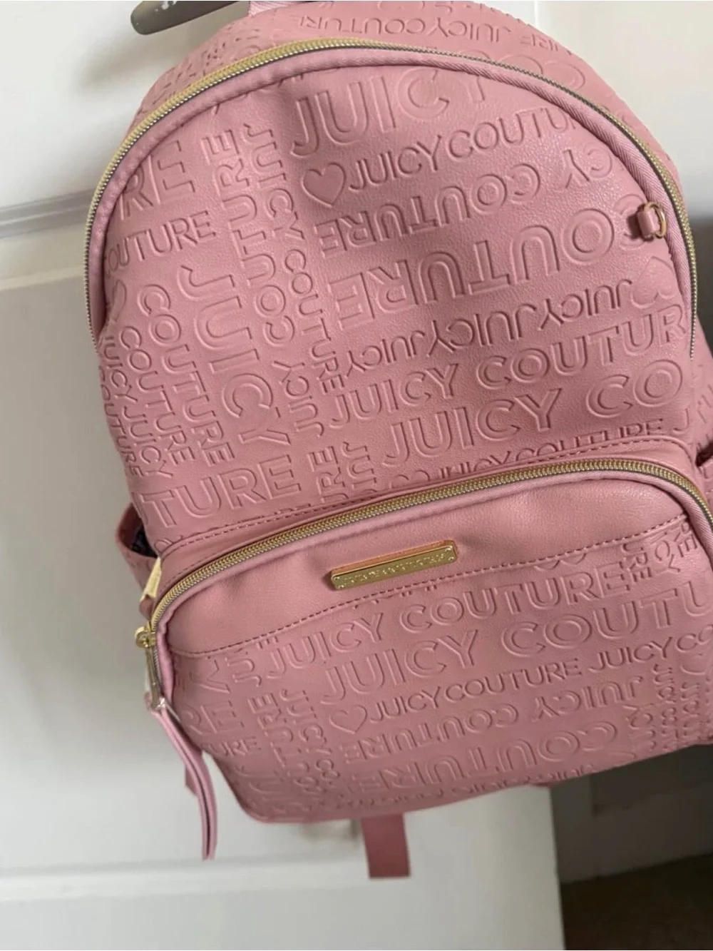 Juicy Couture Dusty Pink Embossed Mini Backpack